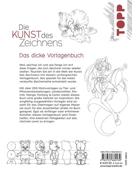 Produktbild: Die Kunst des Zeichnens 250 Motiv-Vorlagen