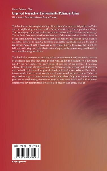 Produktbild: Empirical Research on Environmental Policies in China