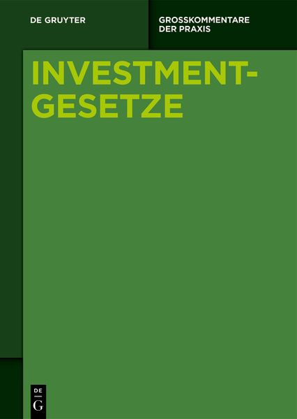 Produktbild: Investmentgesetze / [Set Investmentgesetze, Band 1-3]