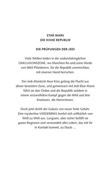 Produktbild: Star Wars: Die Hohe Republik - Die Tr&auml;nen der Namenlosen