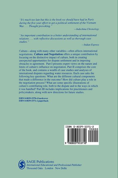 Produktbild: Culture and Negotiation