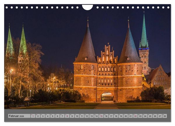 Produktbild: Ansichten der L&uuml;becker Altstadtinsel (Wandkalender 2026 DIN A4 quer), CALVENDO Monatskalender