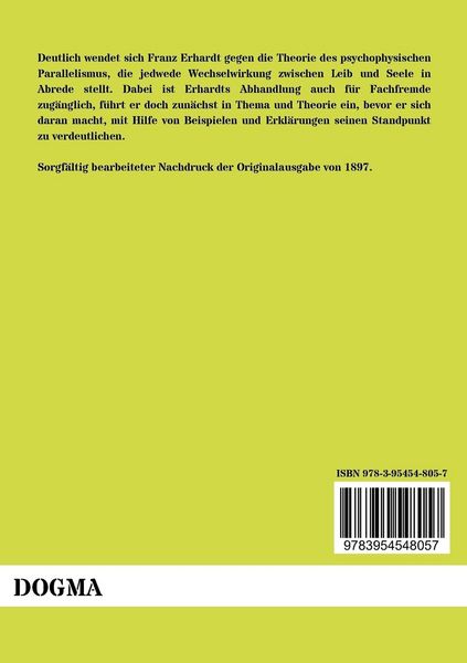 Produktbild: Die Wechselwirkung zwischen Leib und Seele