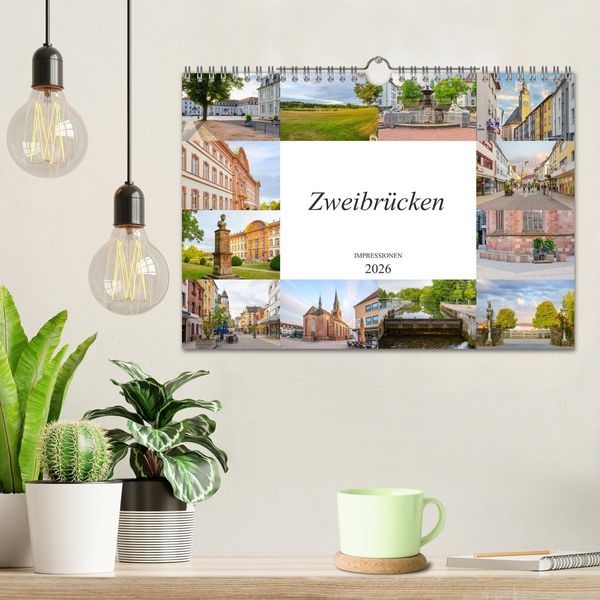 Produktbild: Zweibr&uuml;cken Impressionen (Wandkalender 2026 DIN A4 quer), CALVENDO Monatskalender