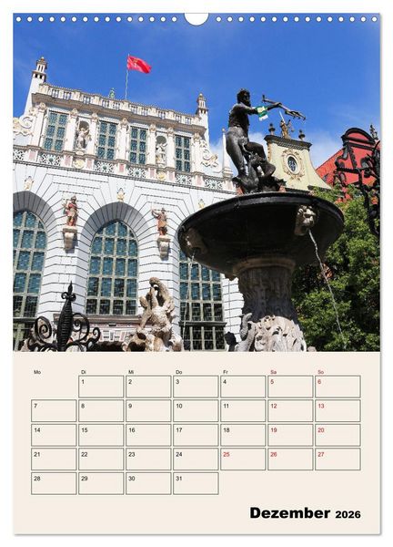 Produktbild: Danzig - Ein Stadtspaziergang (Wandkalender 2026 DIN A3 hoch), CALVENDO Monatskalender