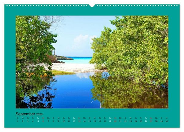 Produktbild: Die sch&ouml;nsten Str&auml;nde Karibik (hochwertiger Premium Wandkalender 2026 DIN A2 quer), Kunstdruck in Hochglanz