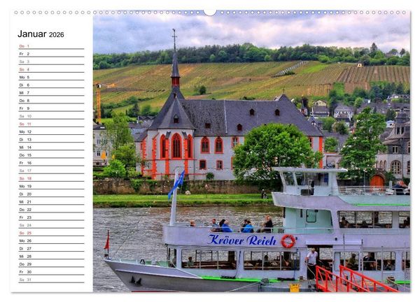Produktbild: Eine Perle an der Mosel &ndash; Bernkastel-Kues (Wandkalender 2026 DIN A2 quer), CALVENDO Monatskalender