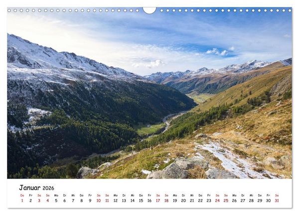 Produktbild: Zwischen Gipfeln und Geschichte - Der Vinschgau in Bildern (Wandkalender 2026 DIN A3 quer), CALVENDO Monatskalender