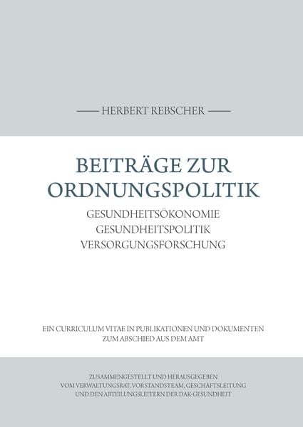 Produktbild: Beitr&auml;ge zur Ordnungspolitik