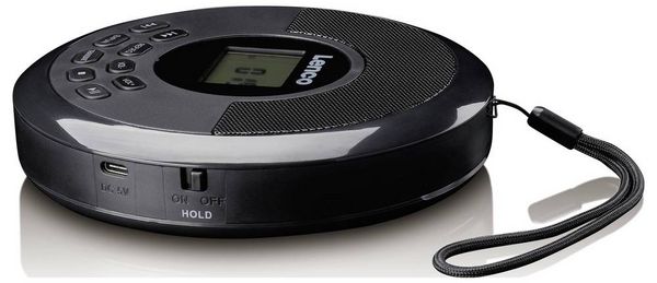 Produktbild: Lenco CD-340BK Tragbarer CD-Player CD, CD-R, CD-RW, MP3, CD, CD-R, CD-RW, MP3 Schwarz