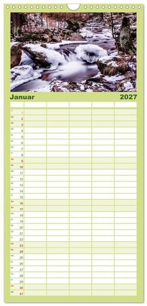 Produktbild: Familienplaner 2027 - Der Harz einfach magisch mit 5 Spalten (Wandkalender, 21 x 45 cm) CALVENDO
