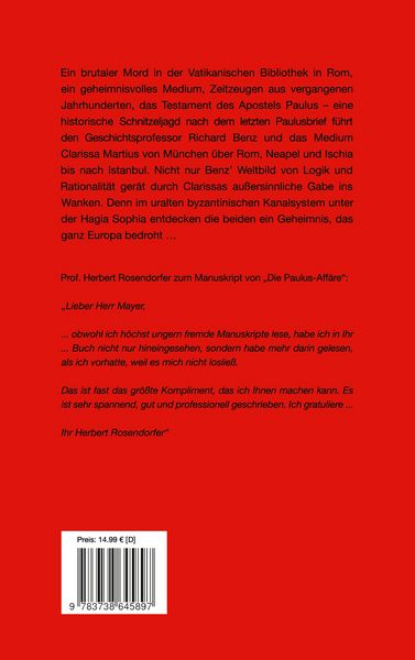 Produktbild: Die Paulus-Aff&auml;re: M&ouml;rderische Botschaften