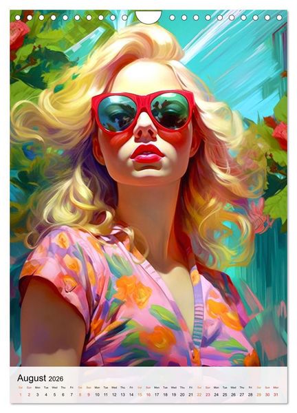 Produktbild: Flourishing Femmes (Wall Calendar 2026 DIN A4 portrait), CALVENDO 12 Month Wall Calendar