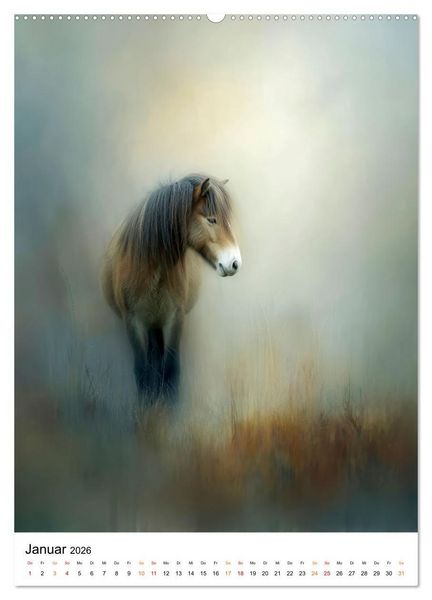 Produktbild: Tiere im Schleier der Zeit (Wandkalender 2026 DIN A2 hoch), CALVENDO Monatskalender