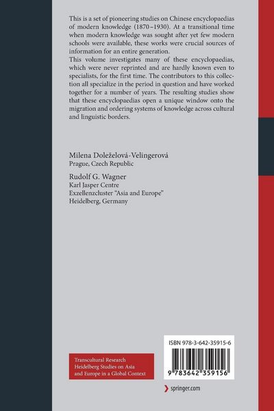 Produktbild: Chinese Encyclopaedias of New Global Knowledge (1870-1930)