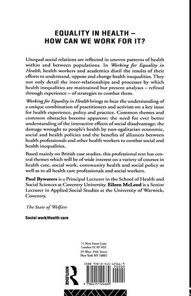 Produktbild: Working for Equality in Health