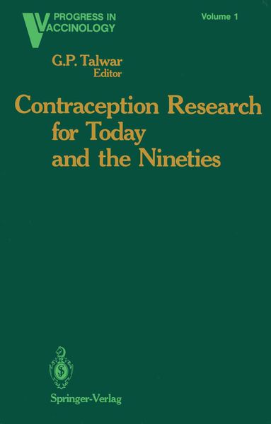 Produktbild: Contraception Research for Today and the Nineties