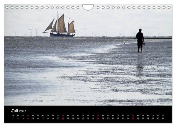 Produktbild: An der Nordseek&uuml;ste... (Wandkalender 2027 DIN A4 quer), CALVENDO Monatskalender