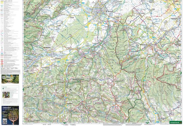 Produktbild: freytag & berndt Wanderkarte WK 023 Thermenregion Baden, Forchtenstein - Rosaliengebirge - Bucklige Welt - Wiener Neustadt 1:50.000