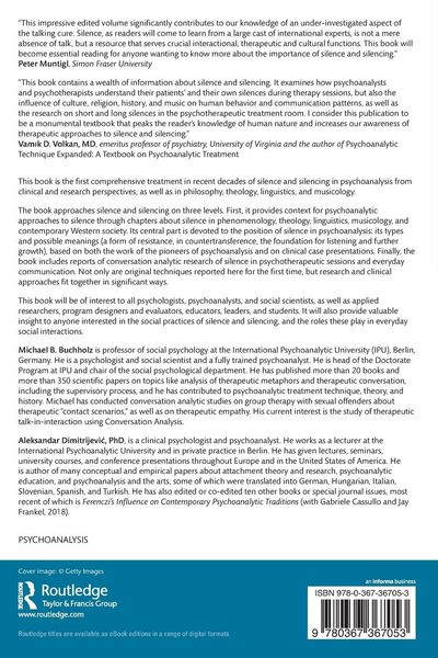Produktbild: Silence and Silencing in Psychoanalysis