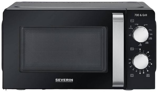 Produktbild: Severin 7781 Mikrowelle Schwarz 700W Timerfunktion, Grillfunktion