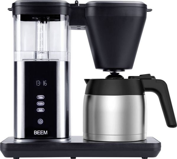 BEEM 03890 Kaffeemaschine Schwarz, Silber Fassungsvermögen Tassen=10 Isolierkanne, Timerfunktion, Warmhaltefunktion