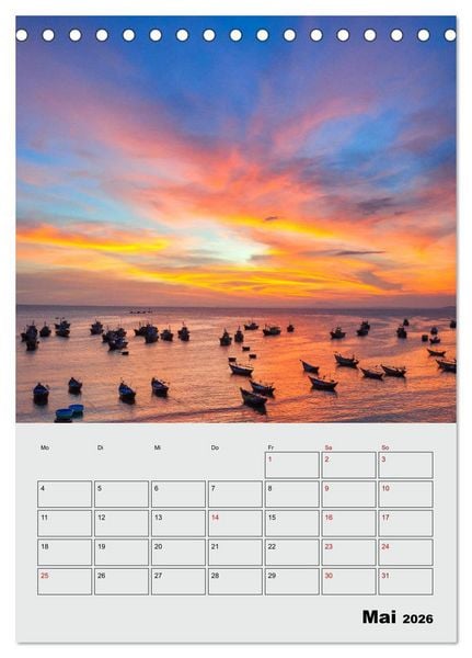 Produktbild: VIETNAM - Mein Urlaubsplaner (Tischkalender 2026 DIN A5 hoch), CALVENDO Monatskalender