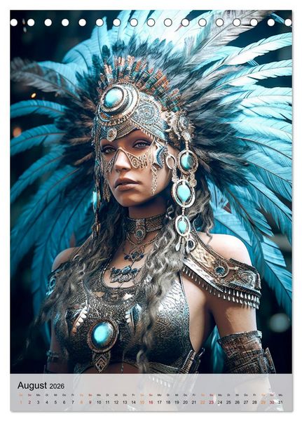 Produktbild: Fantasy Queens (Tischkalender 2026 DIN A5 hoch), CALVENDO Monatskalender