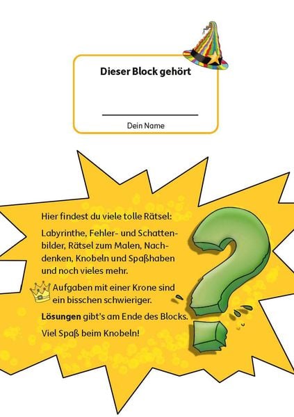 Produktbild: R&auml;tselblock ab 4 Jahre - Band 2