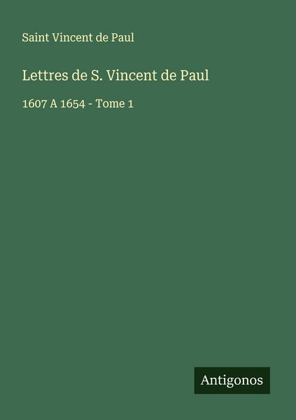 Produktbild: Lettres de S. Vincent de Paul