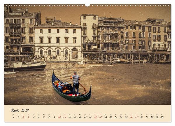 Produktbild: Venedig Seppia e tinta (Wandkalender 2027 DIN A2 quer), CALVENDO Monatskalender