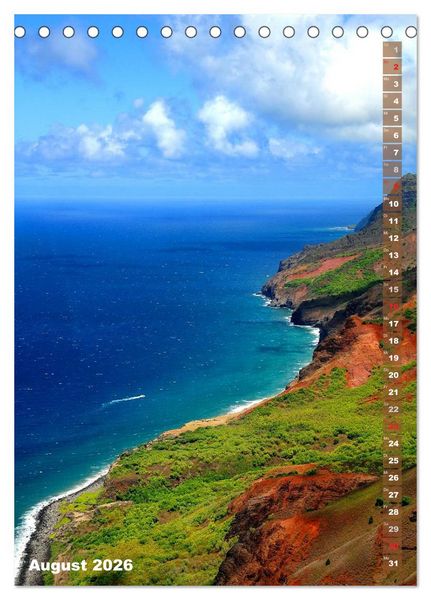 Produktbild: Aloha - Wasser auf Hawaii (Tischkalender 2026 DIN A5 hoch), CALVENDO Monatskalender