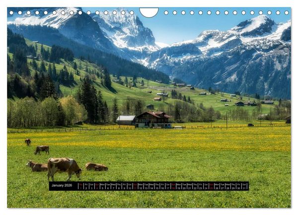 Produktbild: Landscapes of Swiss Alps (Wall Calendar 2026 DIN A4 landscape), CALVENDO 12 Month Wall Calendar