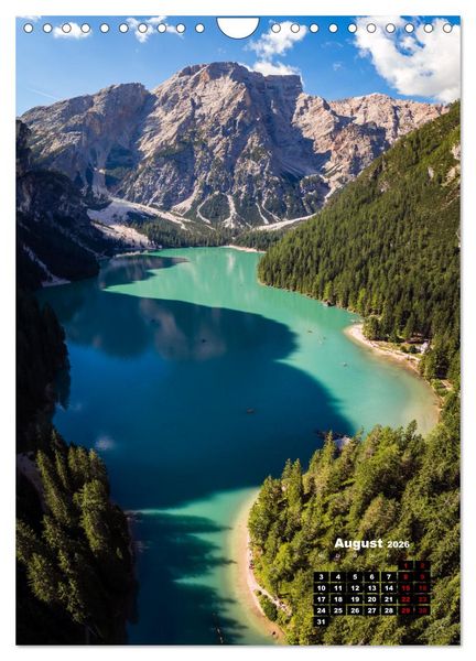 Produktbild: Dolomiten - Reise um die bleichen Berge zu entdecken (Wandkalender 2026 DIN A4 hoch), CALVENDO Monatskalender