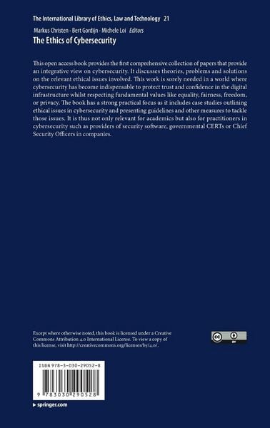 Produktbild: The Ethics of Cybersecurity