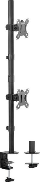 Produktbild: SpeaKa Professional SP-MM-420 Monitorhalterung 2 Display(s) 33,8 cm (13,3") - 81,3 cm (32") Schwarz Neigbar, Schwenkbar, Drehbar, H&ouml;henverstellbar