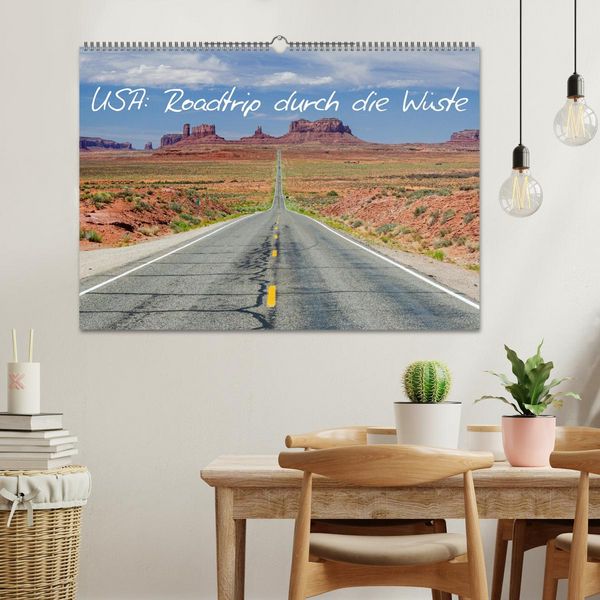 Produktbild: USA: Roadtrip durch die W&uuml;ste (Wandkalender 2026 DIN A2 quer), CALVENDO Monatskalender