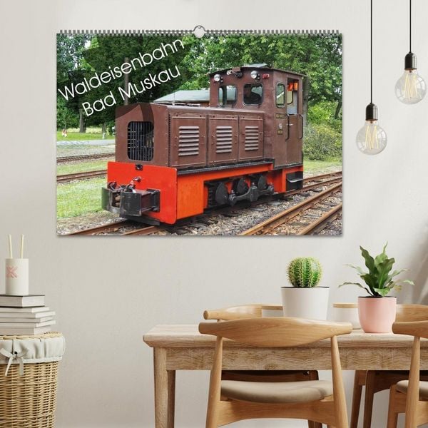 Produktbild: Waldeisenbahn Bad Muskau (Wandkalender 2026 DIN A2 quer), CALVENDO Monatskalender