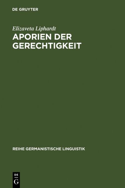 Produktbild: Aporien der Gerechtigkeit