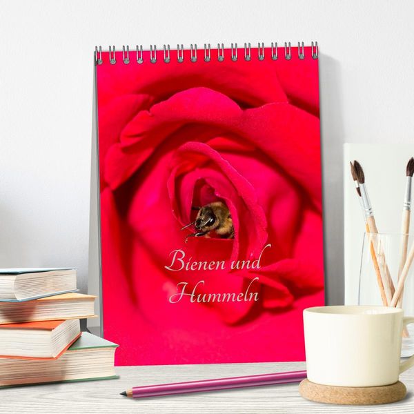 Produktbild: Bienen und Hummeln (Tischkalender 2026 DIN A5 hoch), CALVENDO Monatskalender