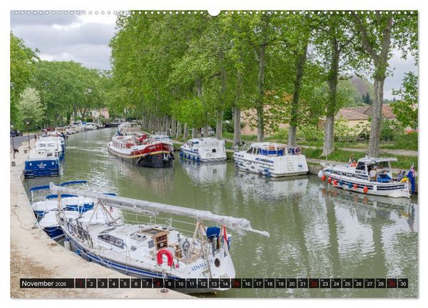 Produktbild: Der K&ouml;nigliche Kanal. Die Wasserstra&szlig;e im Languedoc (Wandkalender 2026 DIN A2 quer), CALVENDO Monatskalender