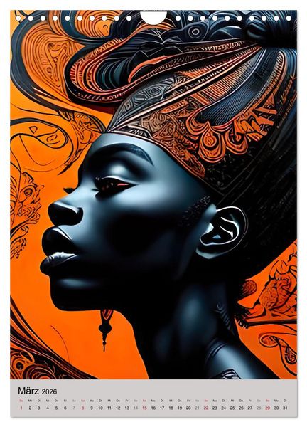 Produktbild: Portraits afrikanischer Frauen (Wandkalender 2026 DIN A4 hoch), CALVENDO Monatskalender