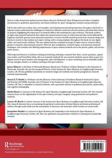 Produktbild: Research Methods for Sport Management