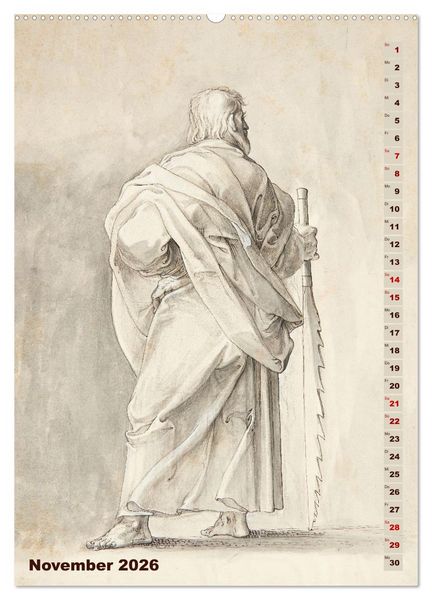 Produktbild: Jesus und die zw&ouml;lf Apostel (hochwertiger Premium Wandkalender 2026 DIN A2 hoch), Kunstdruck in Hochglanz