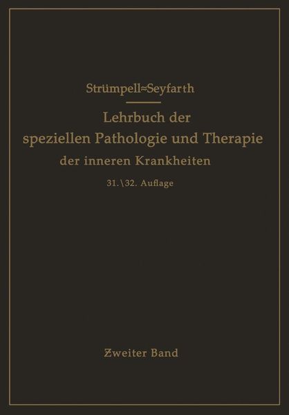 Produktbild: Lehrbuch der speziellen Pathologie und Therapie der inneren Krankheiten f&uuml;r Studierende und &Auml;rzte