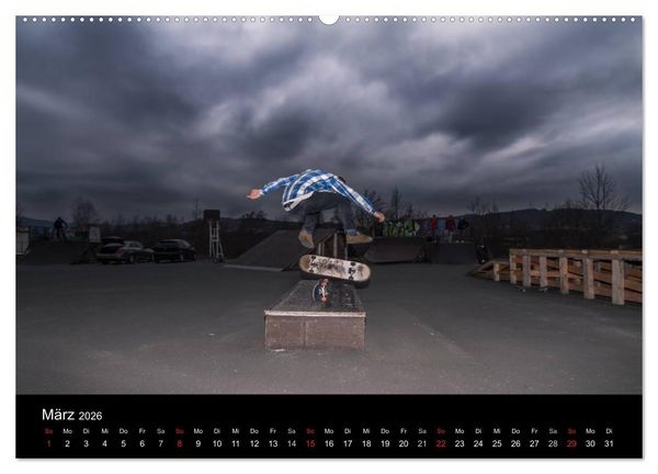 Produktbild: it's SKATEBOARDING (hochwertiger Premium Wandkalender 2026 DIN A2 quer), Kunstdruck in Hochglanz