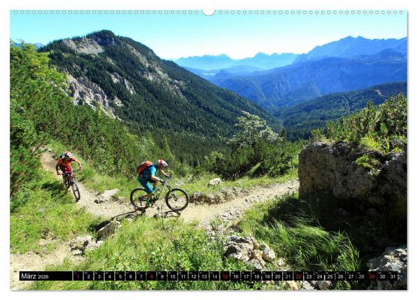 Produktbild: Mountainbike Traumpfade (hochwertiger Premium Wandkalender 2026 DIN A2 quer), Kunstdruck in Hochglanz