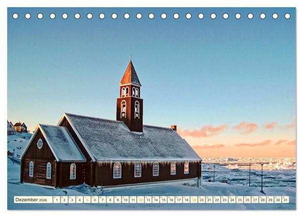 Produktbild: Reise nach Gr&ouml;nland (Tischkalender 2026 DIN A5 quer), CALVENDO Monatskalender