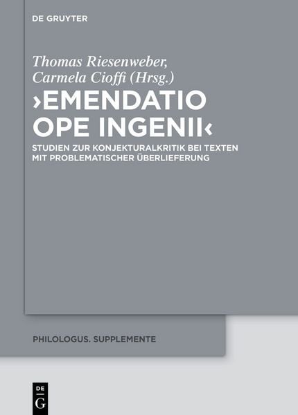 Produktbild: &rsaquo;Emendatio ope ingenii&lsaquo;