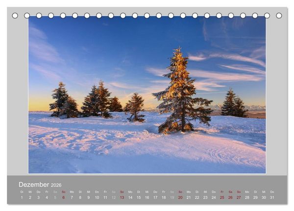 Produktbild: Schweiz - Impressionen der idyllischen Bergwelt im Laufe der Jahreszeiten (Tischkalender 2026 DIN A5 quer), CALVENDO Monatskalender